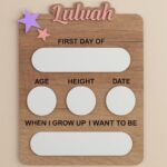 First Day School Sign With Stars