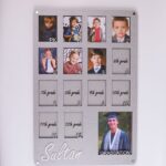 Pre K to Graduation school years wooden photo frame