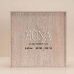 Personalized Wooden Box with Robe Set