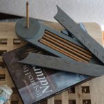 Celestial incense holder with mubkhar sticks