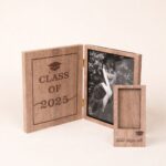 Graduation Photo Frame with Wooden Money Holder