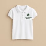 School polo tshirt with logo embroidery