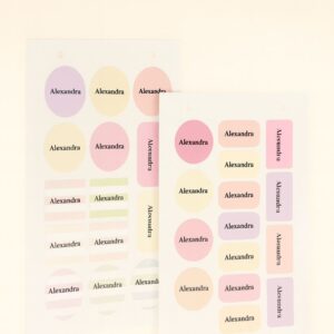 Personalized sticker labels