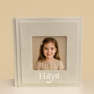 Velvet album with portrait cover