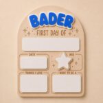 Custom Name First Day School Board